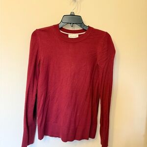 Chic Long Sleeve Red Sweater